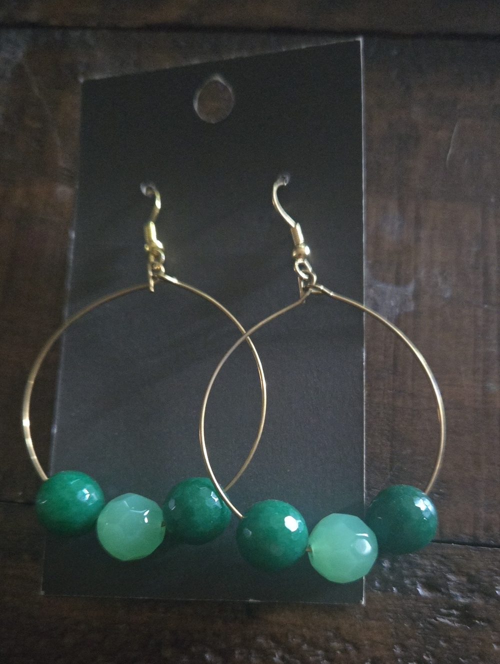 Beaded Hoop Earring